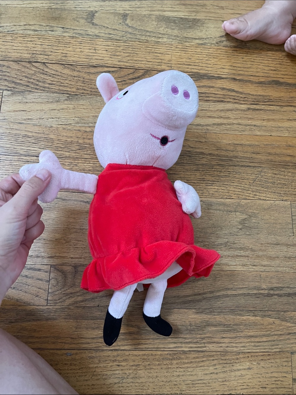 Peppa Pig Plush by Peppa Pig - Pink and Red Soft Character